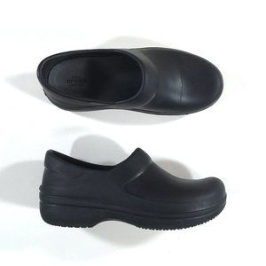 Crocs Neria Pro II Work Clogs Womens Size 11 Black Slip Resistant 205384